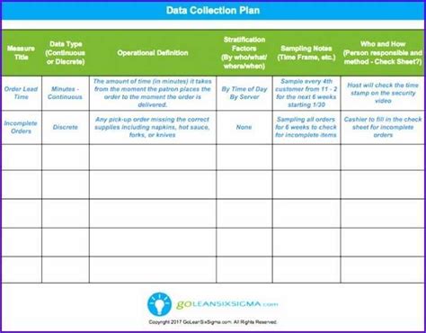 Data Dictionary Excel Template