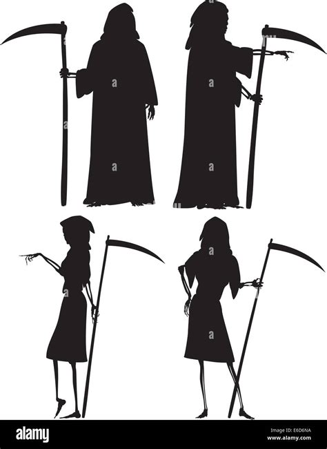 Grim Reaper Silhouette Side