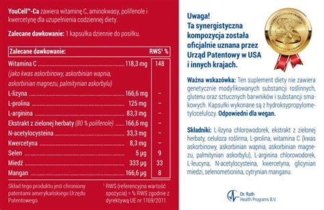 19 YouCell Ca Blister PL 30 kapsułek by Dr Rath Health Programs Issuu