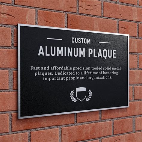 Personalized Aluminum Plaques - Aluminum Wall Plaque | Woodland Manufacturing