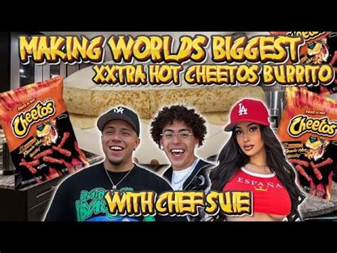 WORLDS BIGGEST HOT CHEETOS BURRITO YouTube