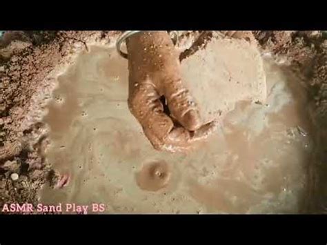 Asmr Red Sand Crumbling In Water Pool Red Sand Cement Asmr Oddly