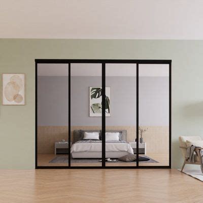 Barn Door The Sliding Door Company 4 Panel Clear Glass Sliding