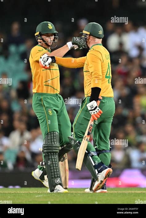 Sydney Australia Rd Nov Heinrich Klaasen And Tristan Stubbs