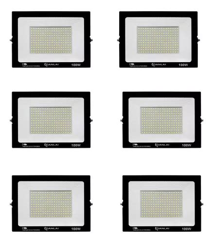 Reflector Led 100watts Para Exterior Jadin Ip66 R28w100 6pzs Envío gratis