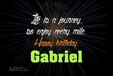 Happy Birthday Gabriel - AZBirthdayWishes.com