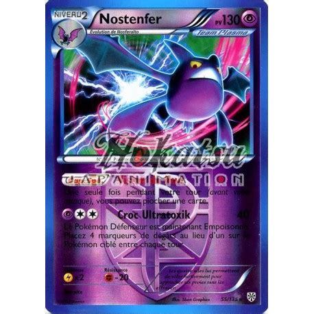 Achat PKM Reverse 055 135 Nostenfer NB08 Tempête Plasma Pokemon Hokatsu