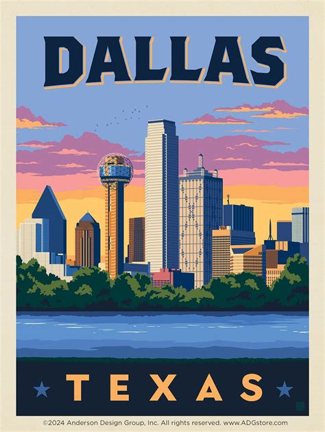 Dallas, Texas: Downtown River View | American travel, Retro travel