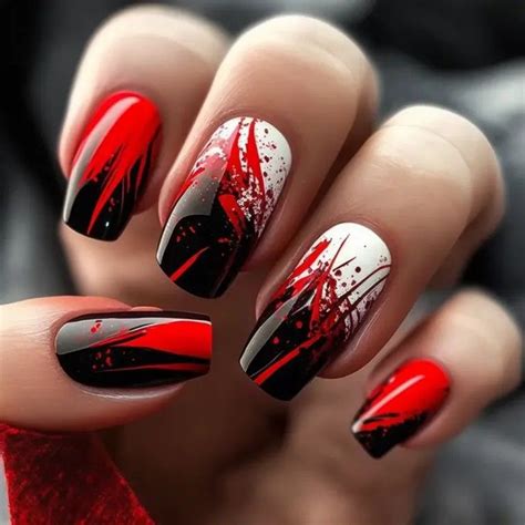 Pin By Ana Hazael On NAILS WITH STYLES Nail Art Red Nails Manicure