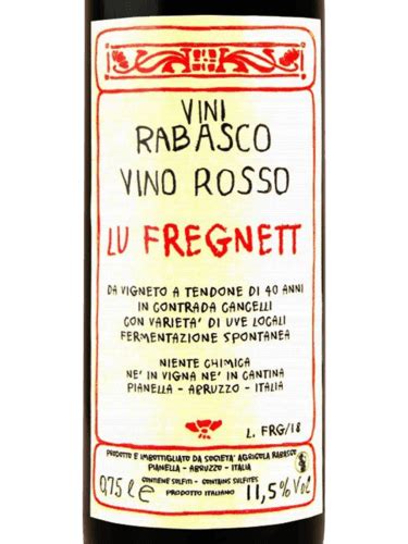 Rabasco Lu Fregnett Rosso Vivino Us