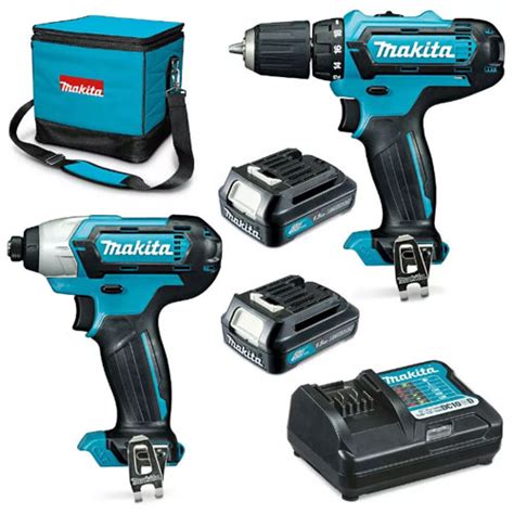 Bộ máy khoan vặn vít dùng pin Makita CLX224S 12V Bộ Combo Dùng Pin