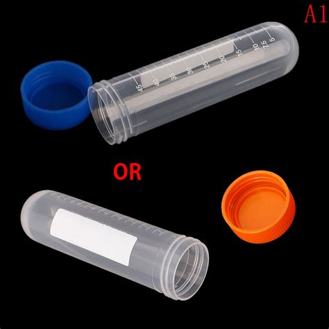 Pcs Ml Plastic Centrifuge Lab Test Tube Pipe Vial Container With