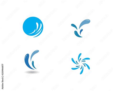 Water Splash logo Stock Vector | Adobe Stock