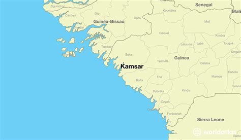 Where Is Kamsar Guinea Kamsar Boke Map