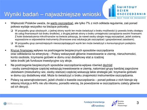 Ppt Raport Z Badania Na Temat Postaw Polak W Wobec Oszcz Dzania