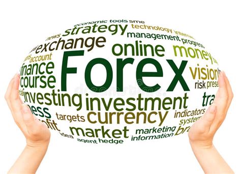 Foreign Investment Word Cloud Hand Sphere Concept Stock Illustration