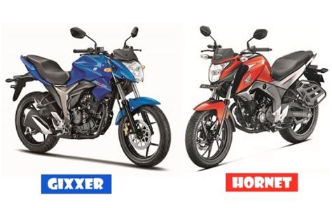 Honda CB Hornet 160R Vs Suzuki Gixxer Comparison Which Bike Is Best