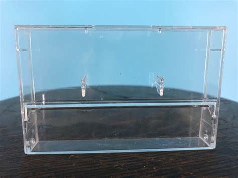 Burlington Recording Clear Plastic Norelco Hinged Cassette Case 10