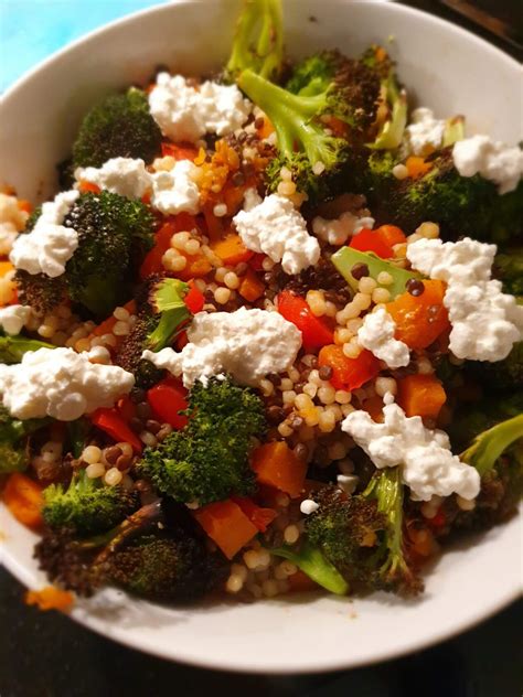 Recept Parel Couscous Met Zoete Aardappel Broccoli En Linzen Gym