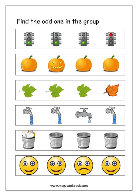 Odd One Out Worksheet