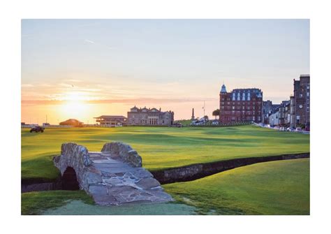 Swilcan Bridge Old Course At Sunrise St Andrews Art For Living Room