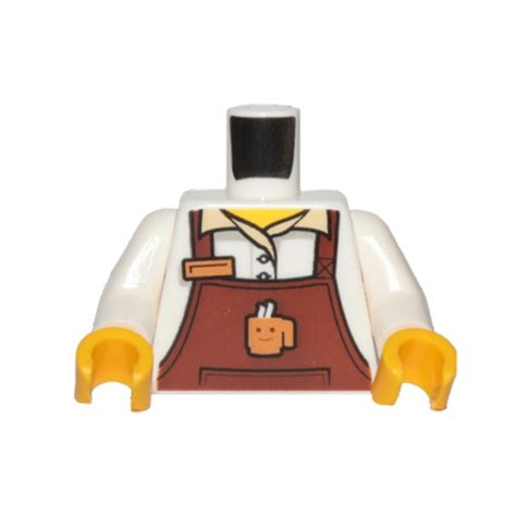 Lego Pb C Torso Reddish Brown Apron