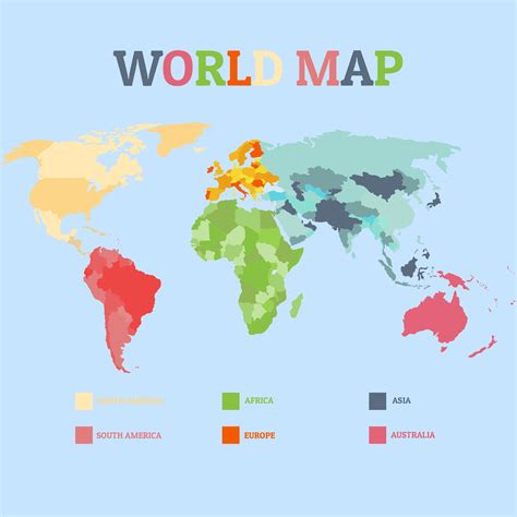 4 Best Images of Printable World Map Showing Countries - Kids World Map ... 