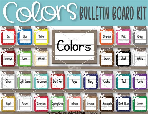 Learning Colors Bulletin Board Colors Bulletin Board Décor - Etsy