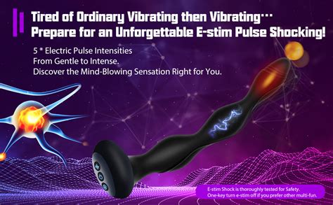 Amazon Domlust Anal Plug Male Sex Toys Anal Beads Adult Toys With Estim Shock Heat