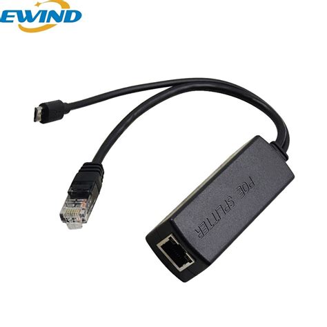 EWIND Gigabit POE Splitter 48V Zu 5V 12V Micro USB Typ C DC 10 100