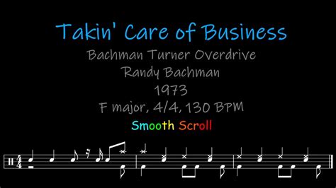 Takin Care Of Business Chords Lyrics And Timing Youtube