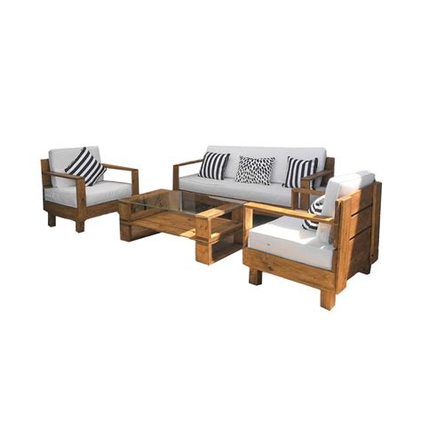 Ripley Set Juego Terraza Movenda Muebles Eleonora Personas Mesa Marron