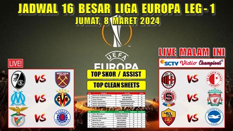 Jadwal Liga Europa Malam Ini Live SCTV SPARTA PRAHA Vs LIVERPOOL