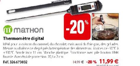 Promo Thermom Tre Digital Mathon Chez Mathon Icatalogue Fr