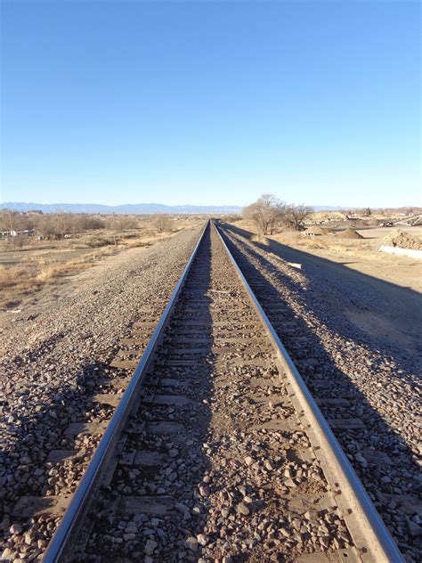 Free Images Landscape Horizon Track Railroad Road Field Desert