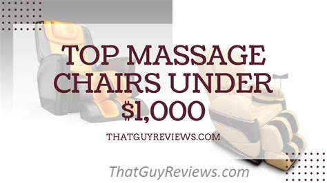 Best Massage Chairs Under 1 000 In 2021 Tgr That Guy Reviews