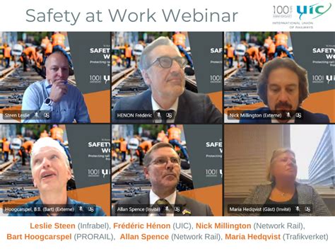 Uic Safety Platform Webinar On Safety At Work Protecting Rail Workers