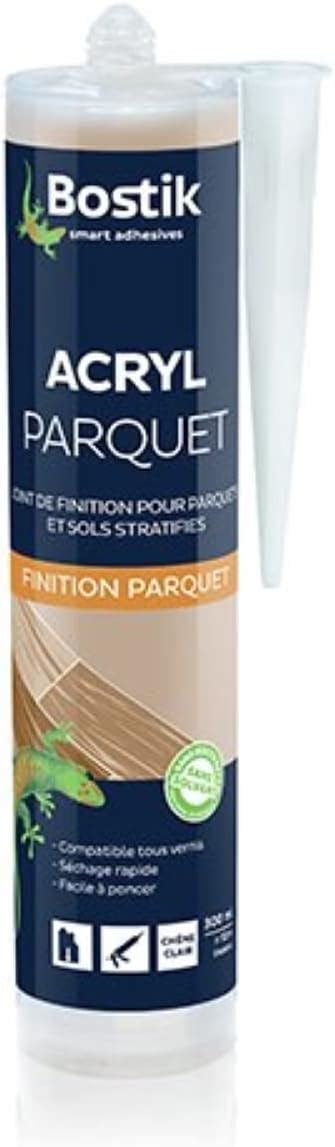 Bostik Joint Acryl Parquet et Sols Stratifié Colle Mastic Acrylique