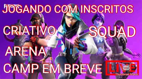 Live De Fortnitecriativosquadtrioduplassolo Arena Youtube