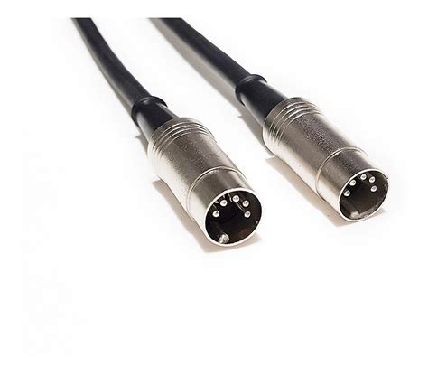 Cabo Midi Din 5pin Conectores Metal E Cabo X30 1m