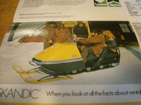 Vintage Ski Doo Snowmobile Full Line Brochure Tnt Blizzard Ebay