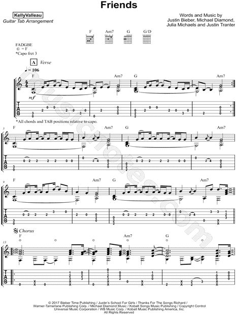 Friends Theme Song Guitar Tabs : Friends Theme Song Guitar Tab Page 1 ...