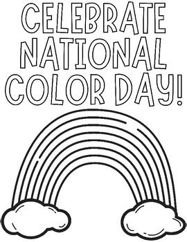 National Color Day October 22nd Printable Coloring Pages By HenRyCreated