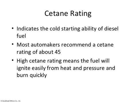 Octane And Cetane Numbers