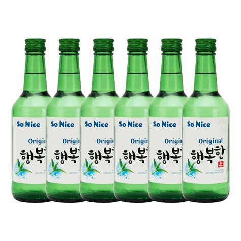 So Nice Original Soju 360ml Bundle of 6 - Boozy.ph