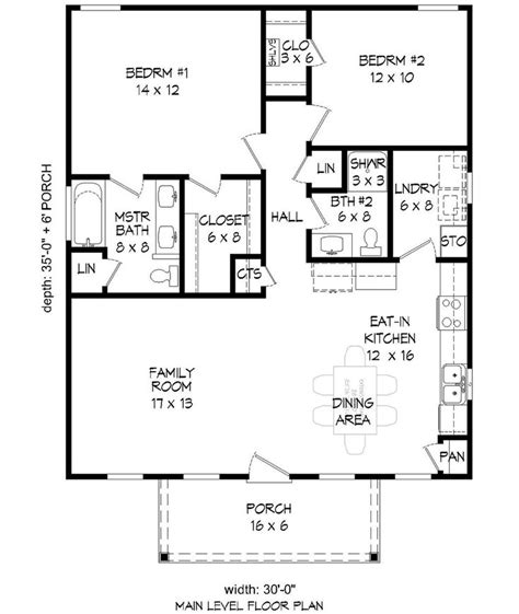 House Plan 940 00088 Country Plan 1 050 Square Feet 2 Bedrooms 2