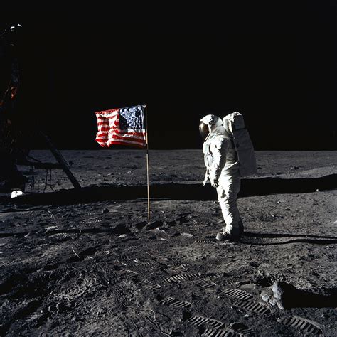 What happened to the first U.S. flag on the moon?