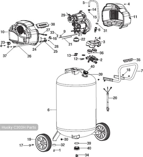 Husky Gallon Air Compressor Parts List Reviewmotors Co