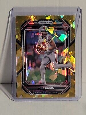 2023 Panini Prizm Draft Picks Gold Ice Prizm 102 C J Stroud SSP