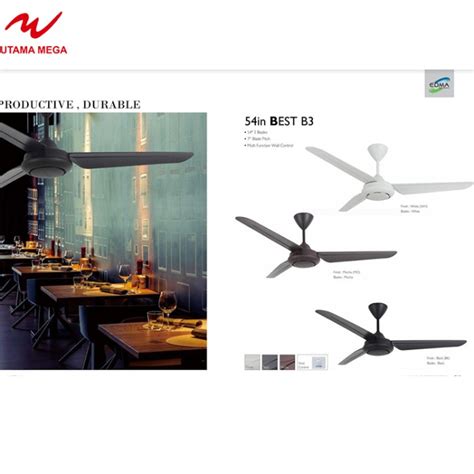 Jual Ceiling Fan Mt Edma In Best B Kipas Plafon Wall Control Kota